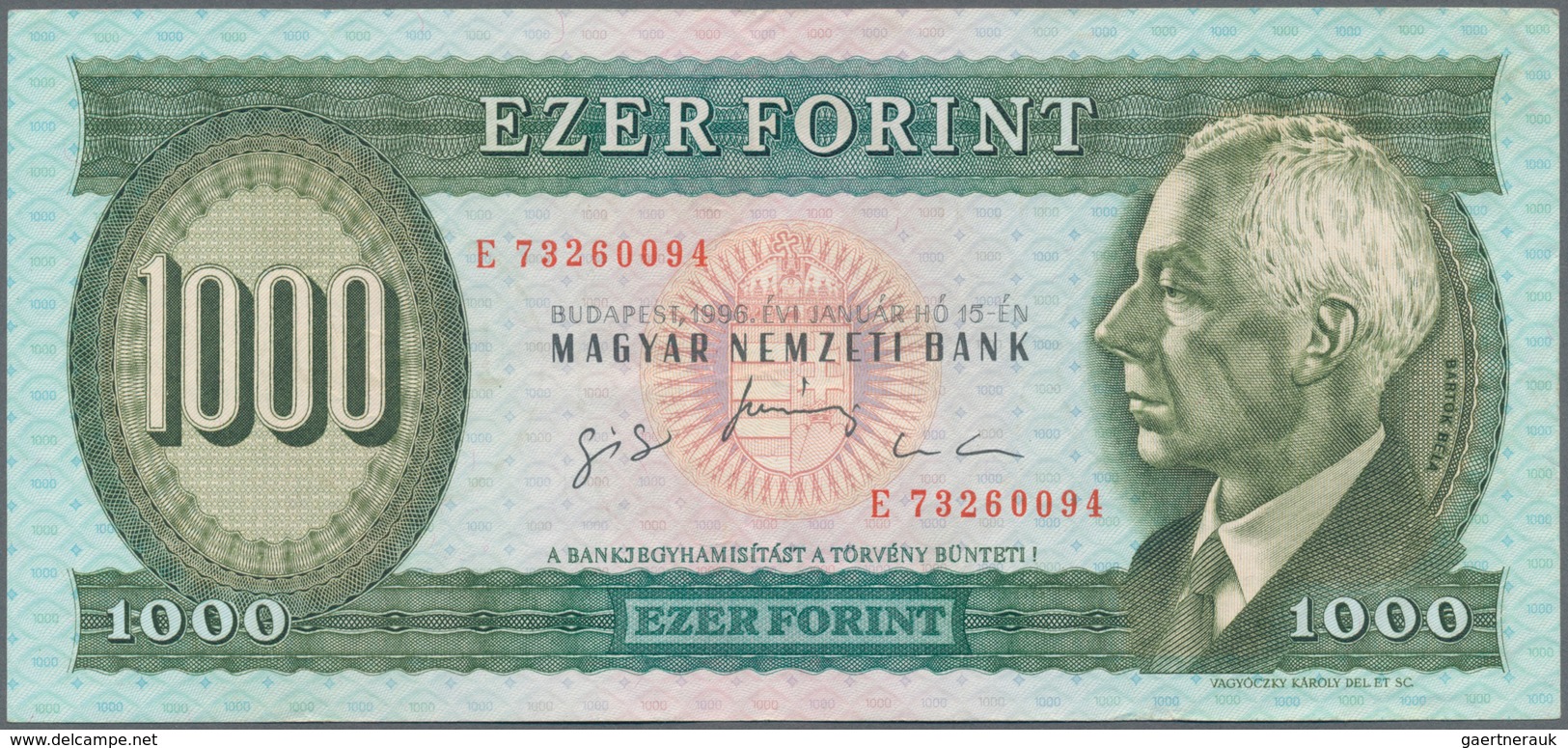 Hungary / Ungarn: Set With 11 Banknotes Of The 1990 Till 1995 Series With 100 Forint 1992 (UNC), 199 - Ungarn