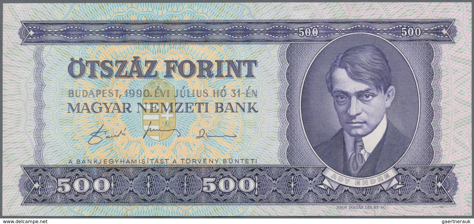 Hungary / Ungarn: Set with 11 banknotes of the 1990 till 1995 series with 100 Forint 1992 (UNC), 199