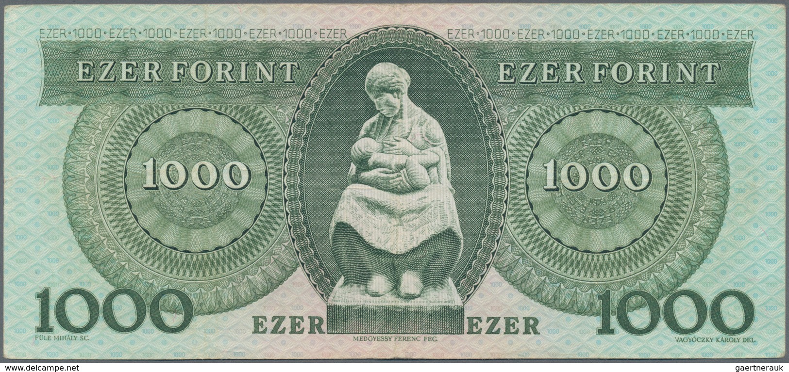 Hungary / Ungarn: Set with 11 banknotes of the 1990 till 1995 series with 100 Forint 1992 (UNC), 199