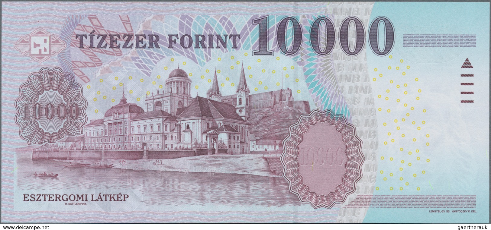 Hungary / Ungarn: Consecutive Pair Of The 10.000 Forint 2012, P.200c With Serial Number AD1674362 An - Hongrie