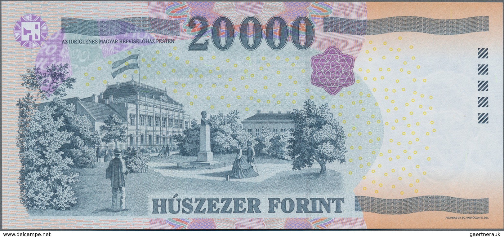 Hungary / Ungarn: 20.000 Forint 2008, P.201a With Low Serial Number GC0000175 In UNC Condition. - Ungarn