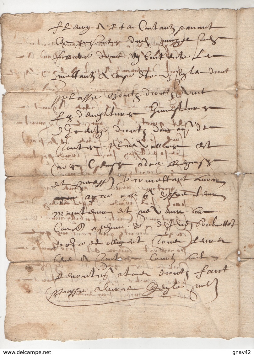 Vieux Papier XVII° Siècle - Manuscripts