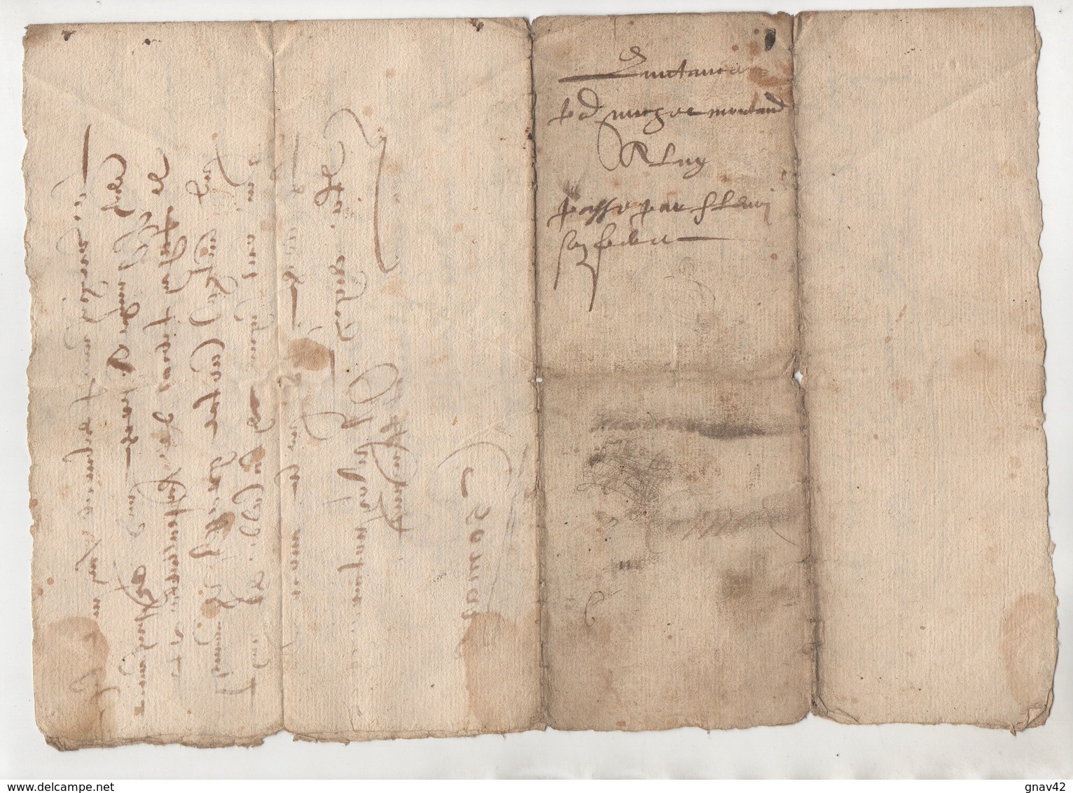 Vieux Papier XVII° Siècle - Manuscripts