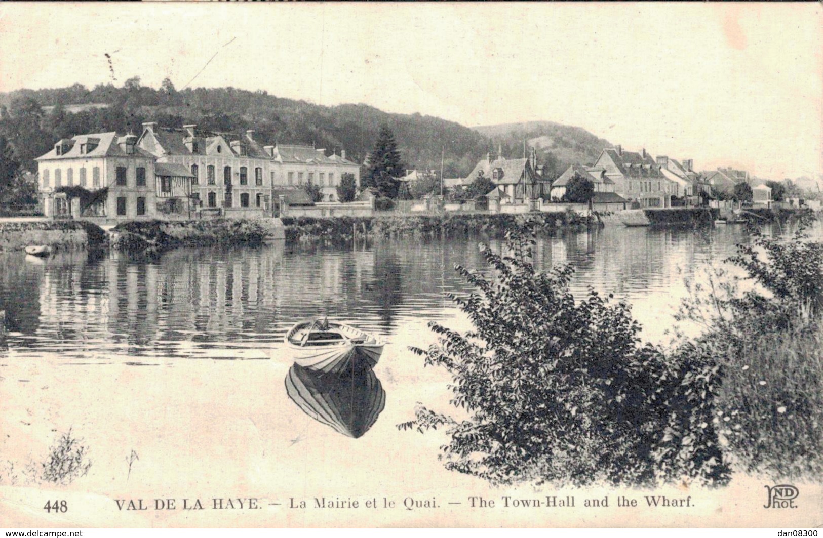 76 VAL DE LA HAYE LA MAIRIE ET LE QUAI CIRCULEE - Autres & Non Classés