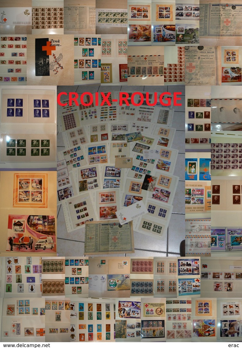 CROIX-ROUGE - Superbe Ensemble De Timbres Et Documents - Forte Valeur Générale (+ 800) - Départ 1 Euro !!! - Collections (sans Albums)