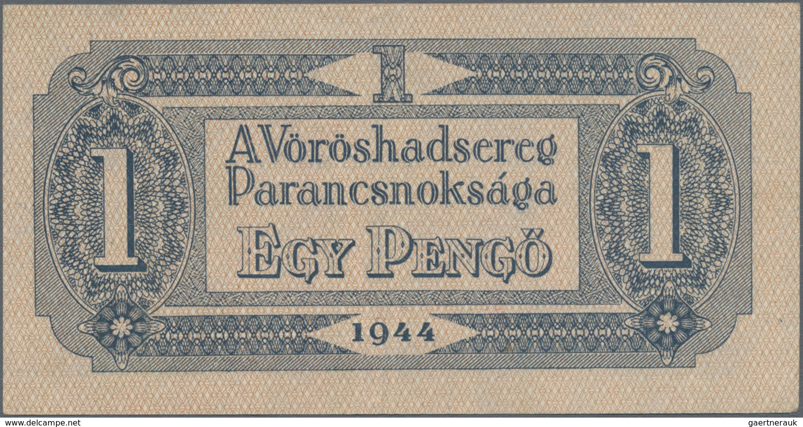 Hungary / Ungarn: Russian Occupation 1944, set with 10 banknotes 3x 1 Pengö (VF/XF), 2 (aUNC), 5 (aU