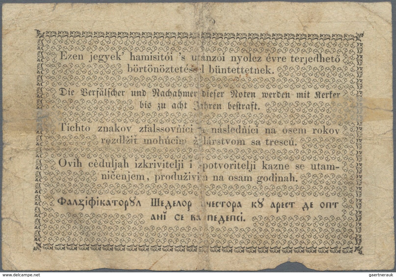 Hungary / Ungarn: Ministry Of Finance – State Treasury Notes, Pair Of The 2 Pengő Forintra 1849, One - Ungarn