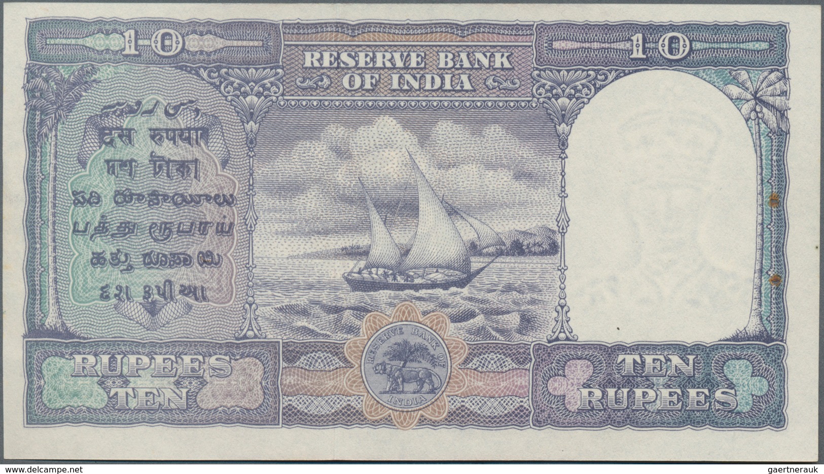 India / Indien: Reserve Bank Of India Pair Of The 10 Rupees ND(1943), P.24, Both With Staple Holes A - Indien