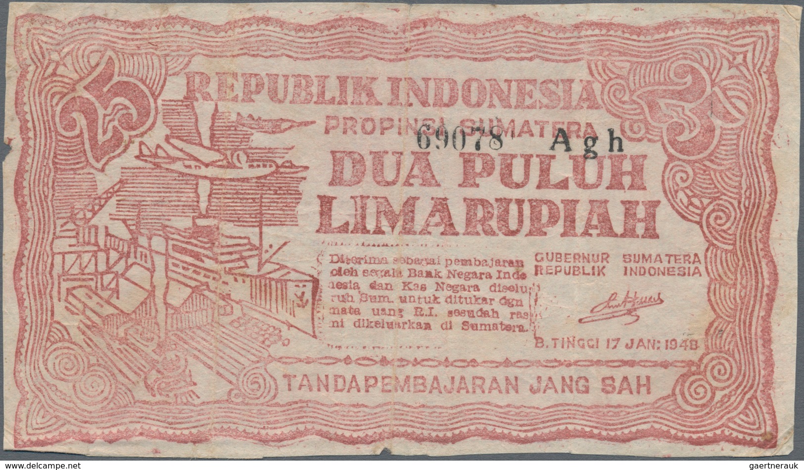 Indonesia / Indonesien: Set With 8 Banknotes Of The Local & Rebellious Issues Of The 1940's With 50 - Indonesia