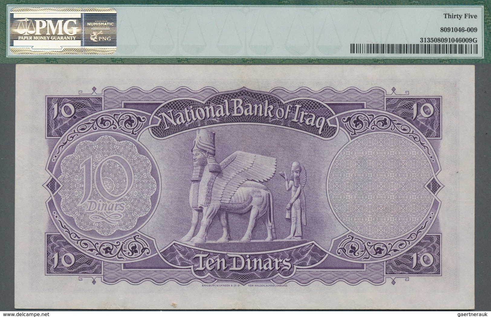 Iraq / Irak: National Bank Of Iraq 10 Dinars L.1947 (1950), P.31, Great And Rare Banknote In Very Ni - Irak