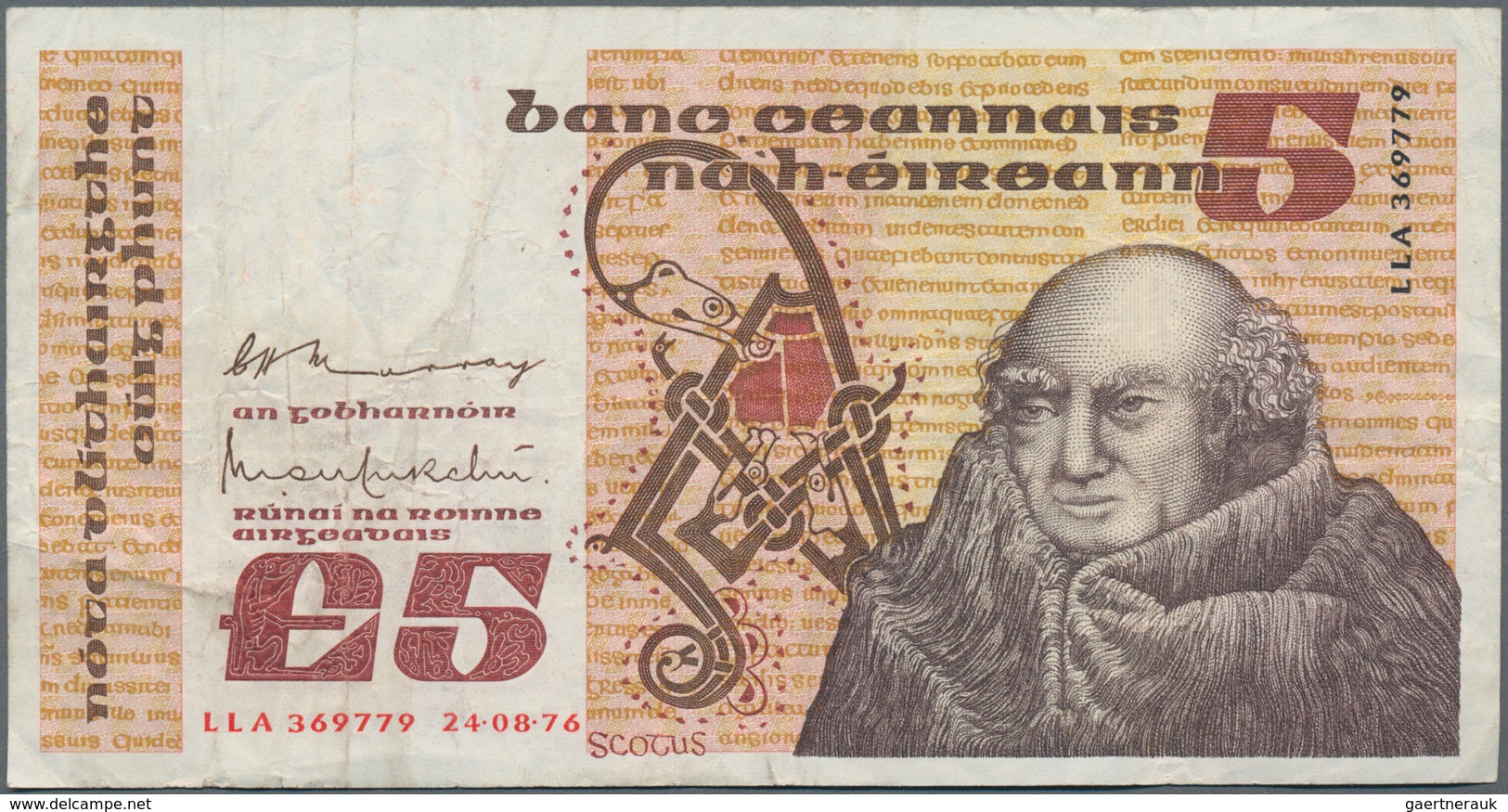 Ireland / Irland: Lot With 13 Banknotes 1967 – 1995 Including 3x 1 Pound Lady Lavery P.64 (F/F+), 8x - Ierland