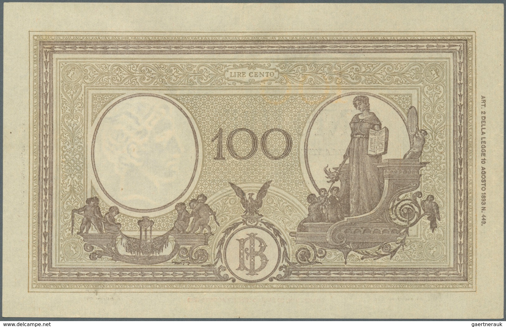 Italy / Italien: set of 5 notes 100 Lire 1943/44 P. 67, all in similar condition, light folds in pap