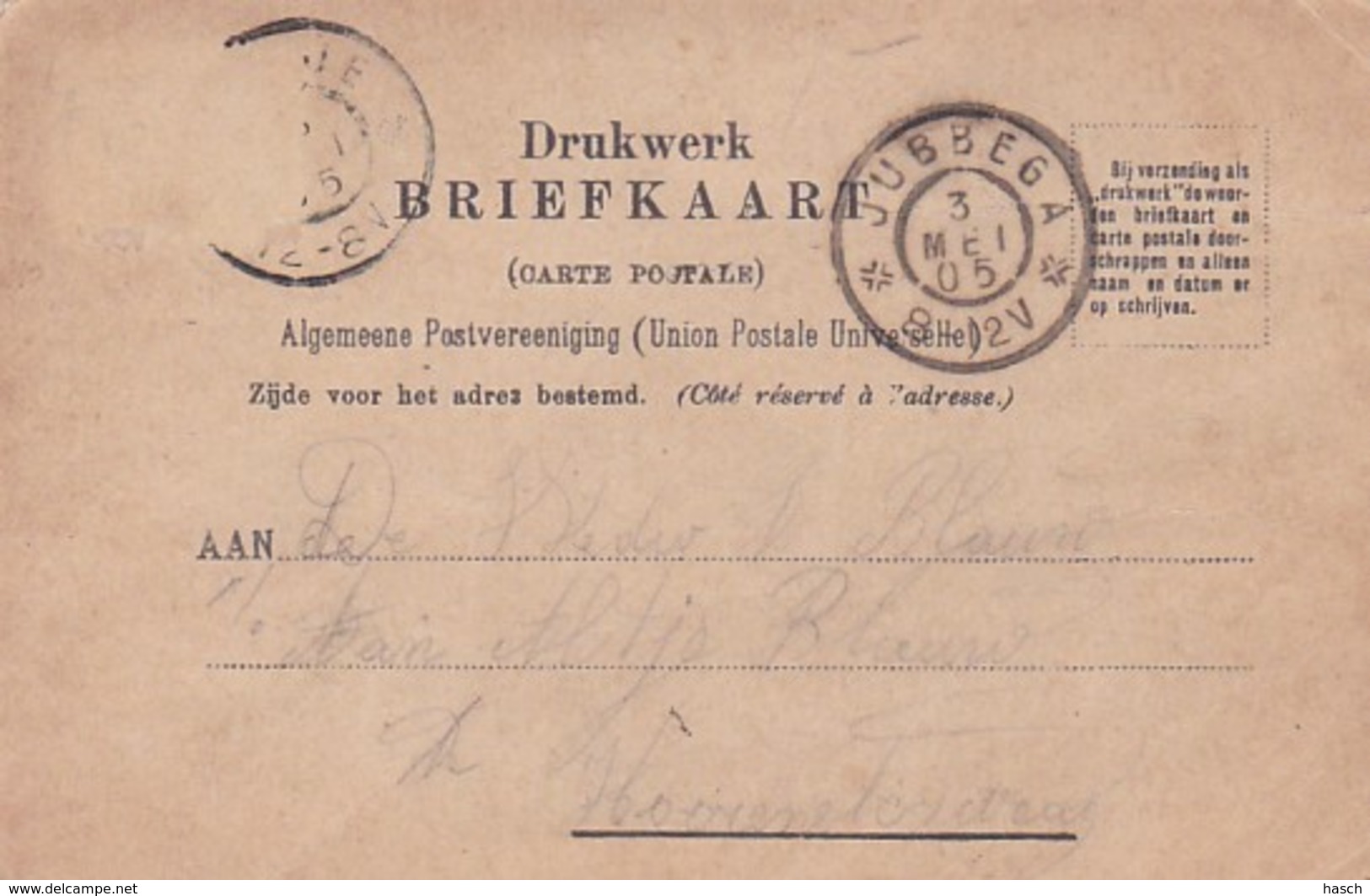 2603      372         Groet Uit Gorredijk, Molenwal. (poststempel 1905)(uitg. Firma R. Kiemstra. No. 11161) - Andere & Zonder Classificatie