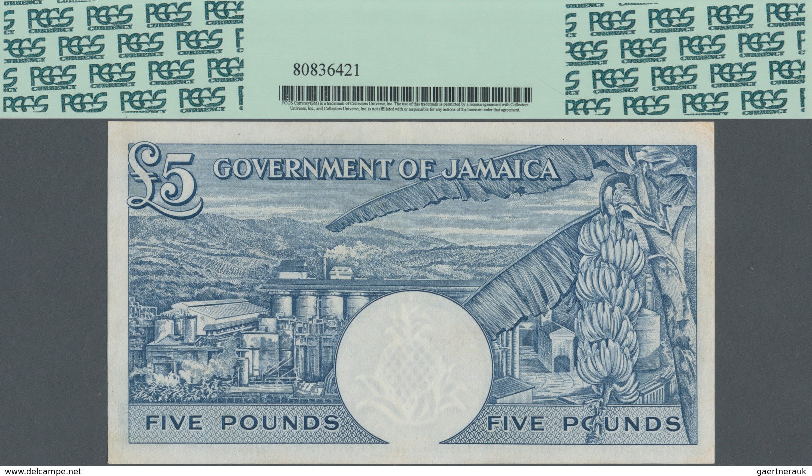 Jamaica: Government Of Jamaica 5 Pounds July 4rd 1960, P.48b, Very Popular Note In Great Condition W - Jamaique