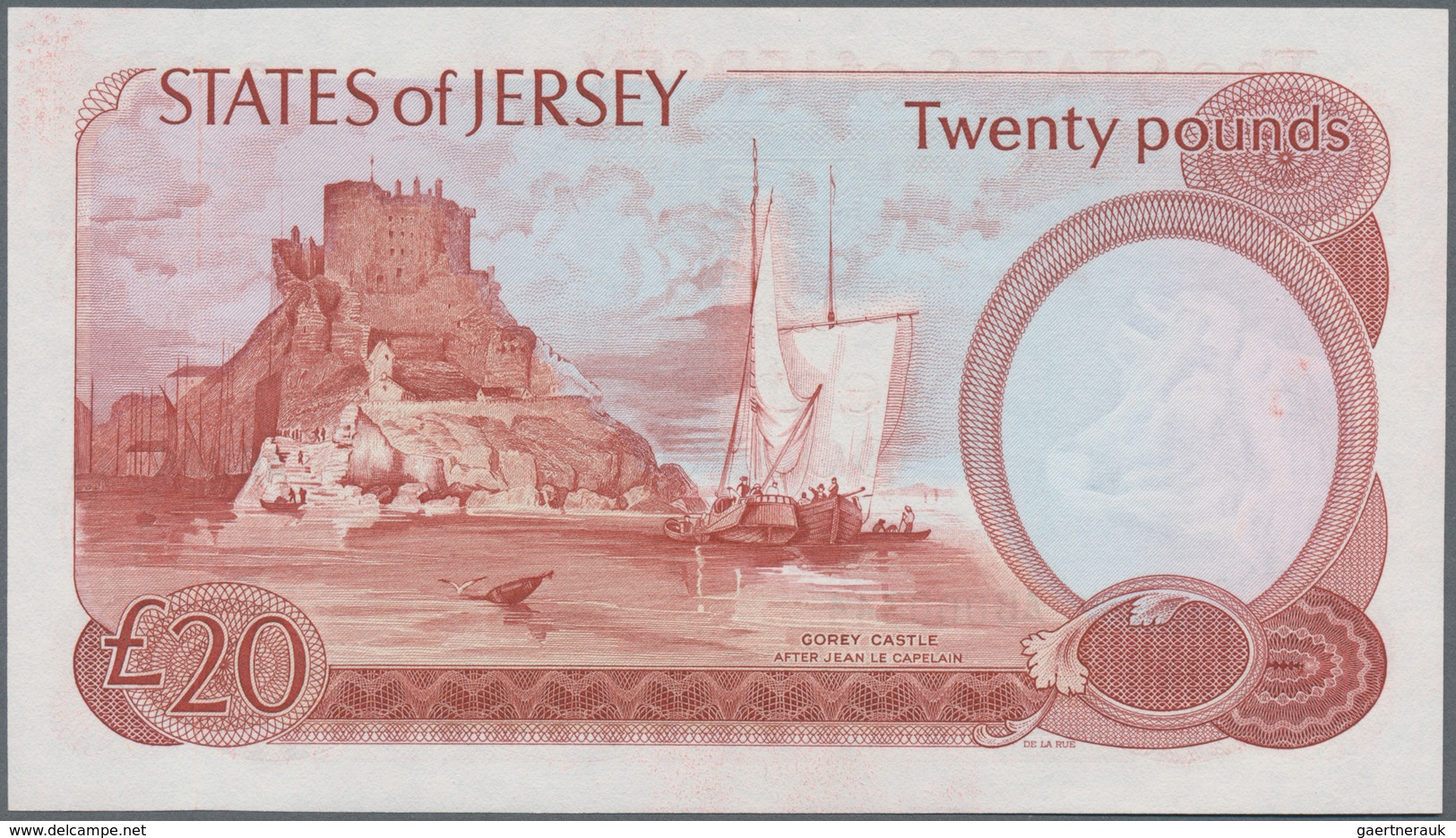 Jersey: The States Of Jersey 20 Pounds ND(1976-88), P.14a In Perfect UNC Condition. - Autres & Non Classés