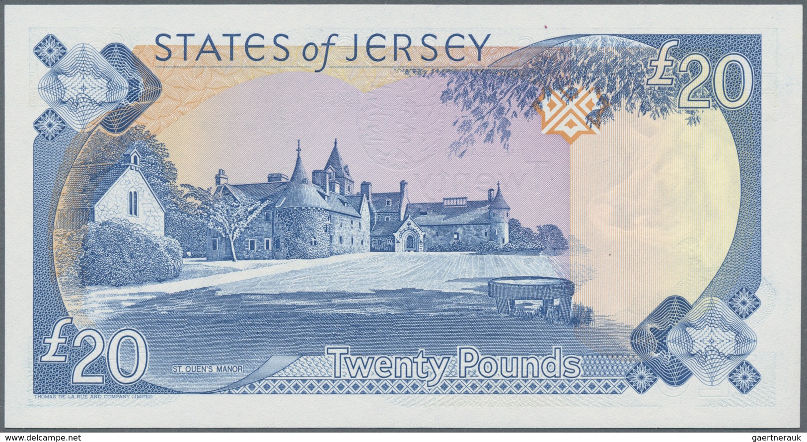 Jersey: The States Of Jersey 20 Pounds ND(1989), P.18a In Perfect UNC Condition. - Autres & Non Classés