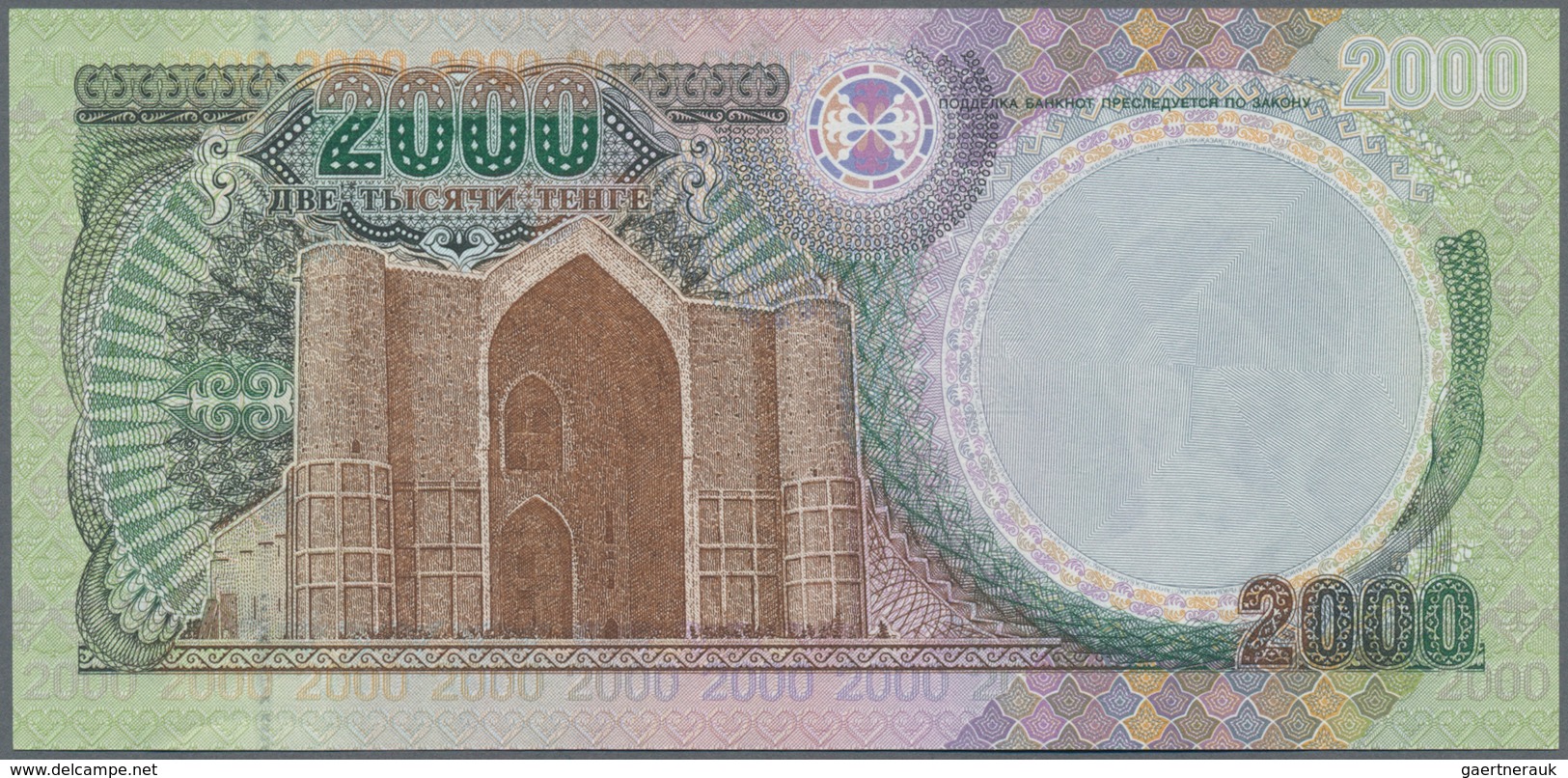 Kazakhstan / Kasachstan: 2000 Tenge 1996, P.17 In Perfect UNC Condition. - Kasachstan