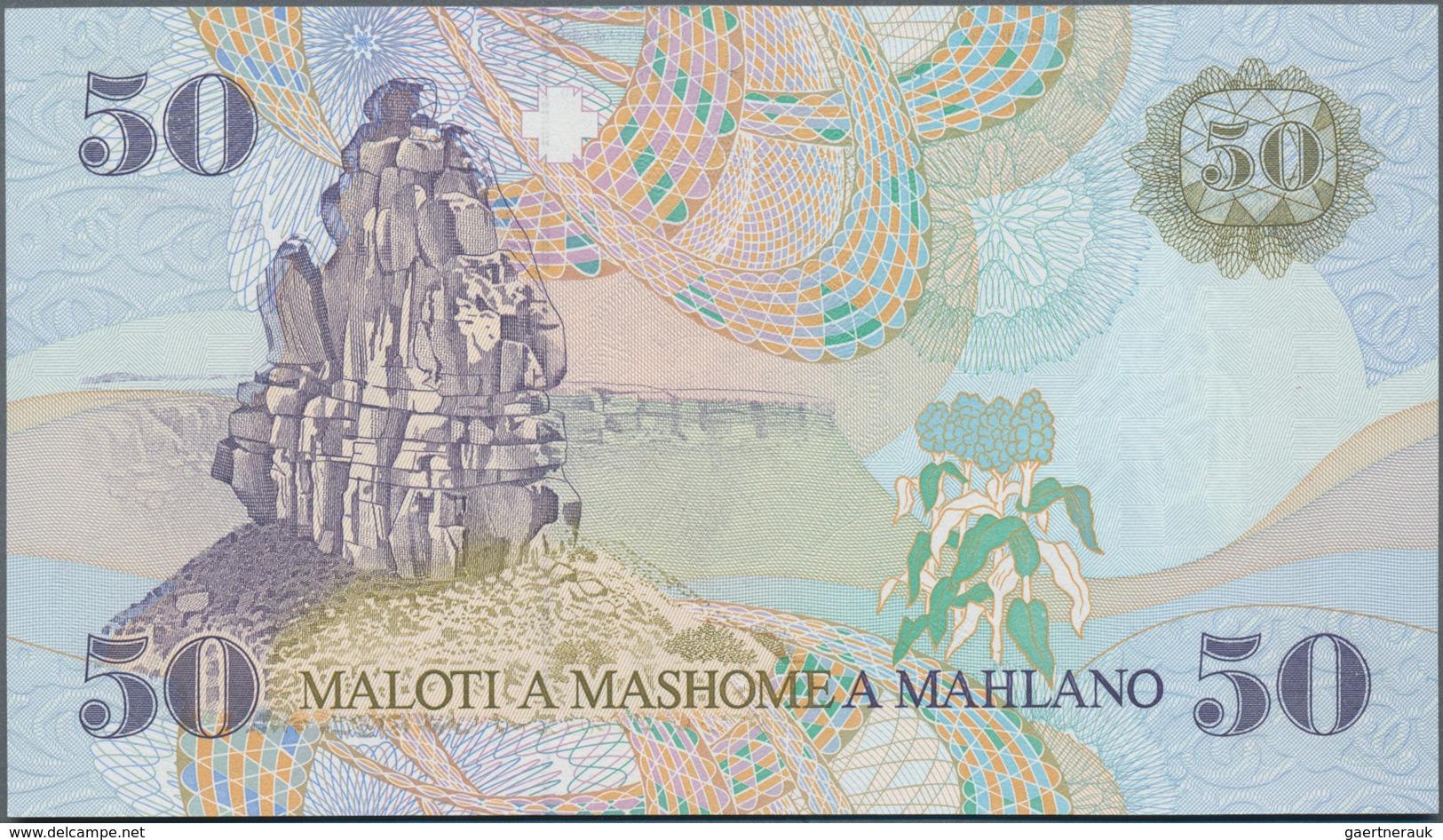 Lesotho: Central Bank Of Lesotho Set With 3 Banknotes 20 Maloti 1990 P.12 (UNC), 50 Maloti 1989 P.13 - Lesotho