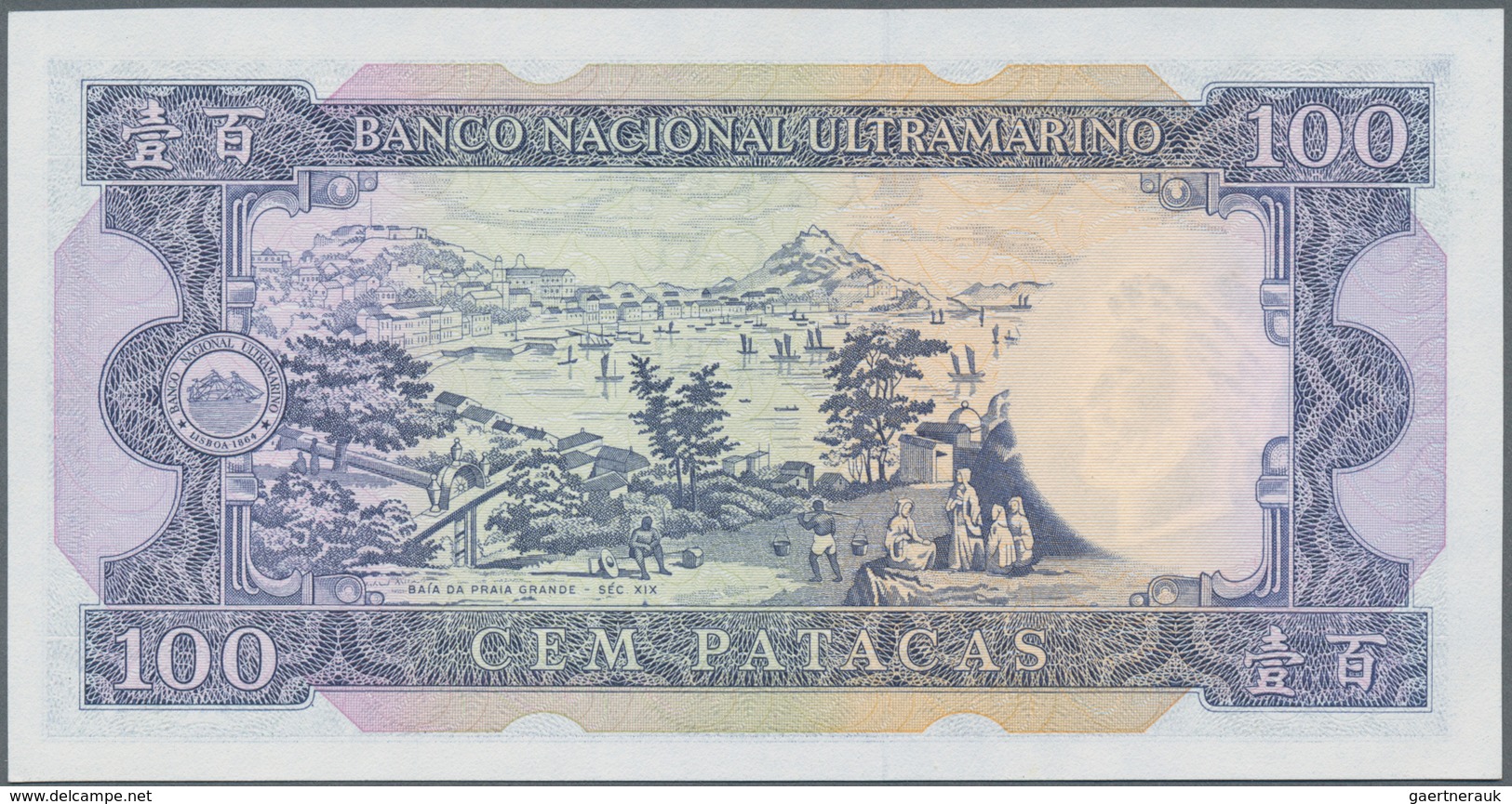 Macau / Macao: Banco Nacional Ultramarino Set With 3 Banknotes 100 Patacas 1984 P.61b (UNC), 50 And - Macao