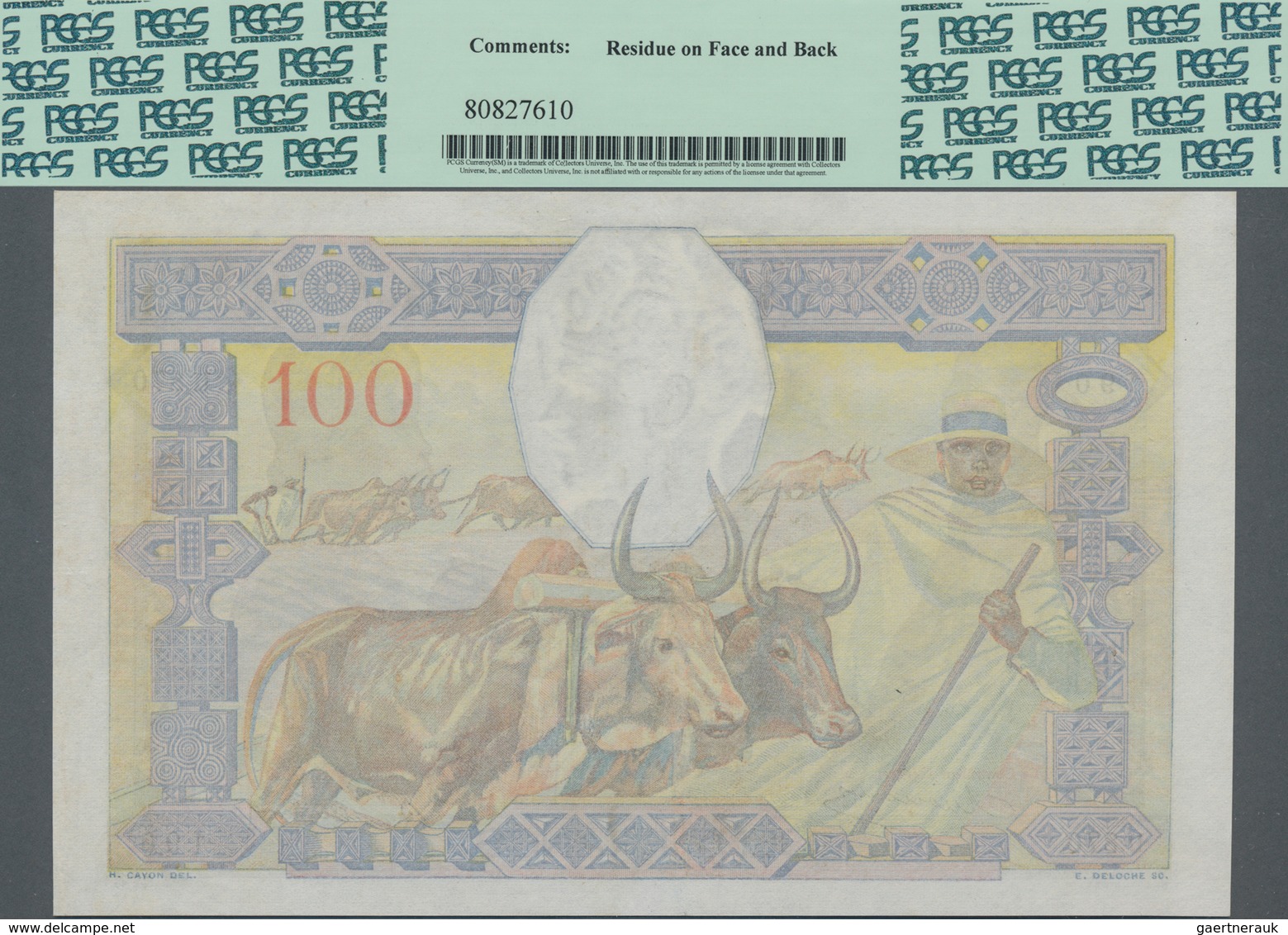 Madagascar: Banque De Madagascar 100 Francs ND(1937), P.40, Still Great Condition With A Few Stronge - Madagaskar
