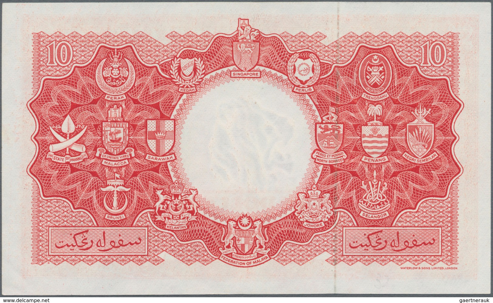 Malaya & British Borneo: Board Of Commissioners Of Currency 10 Dollars 1953, P.3, Excellent Conditio - Malaysie