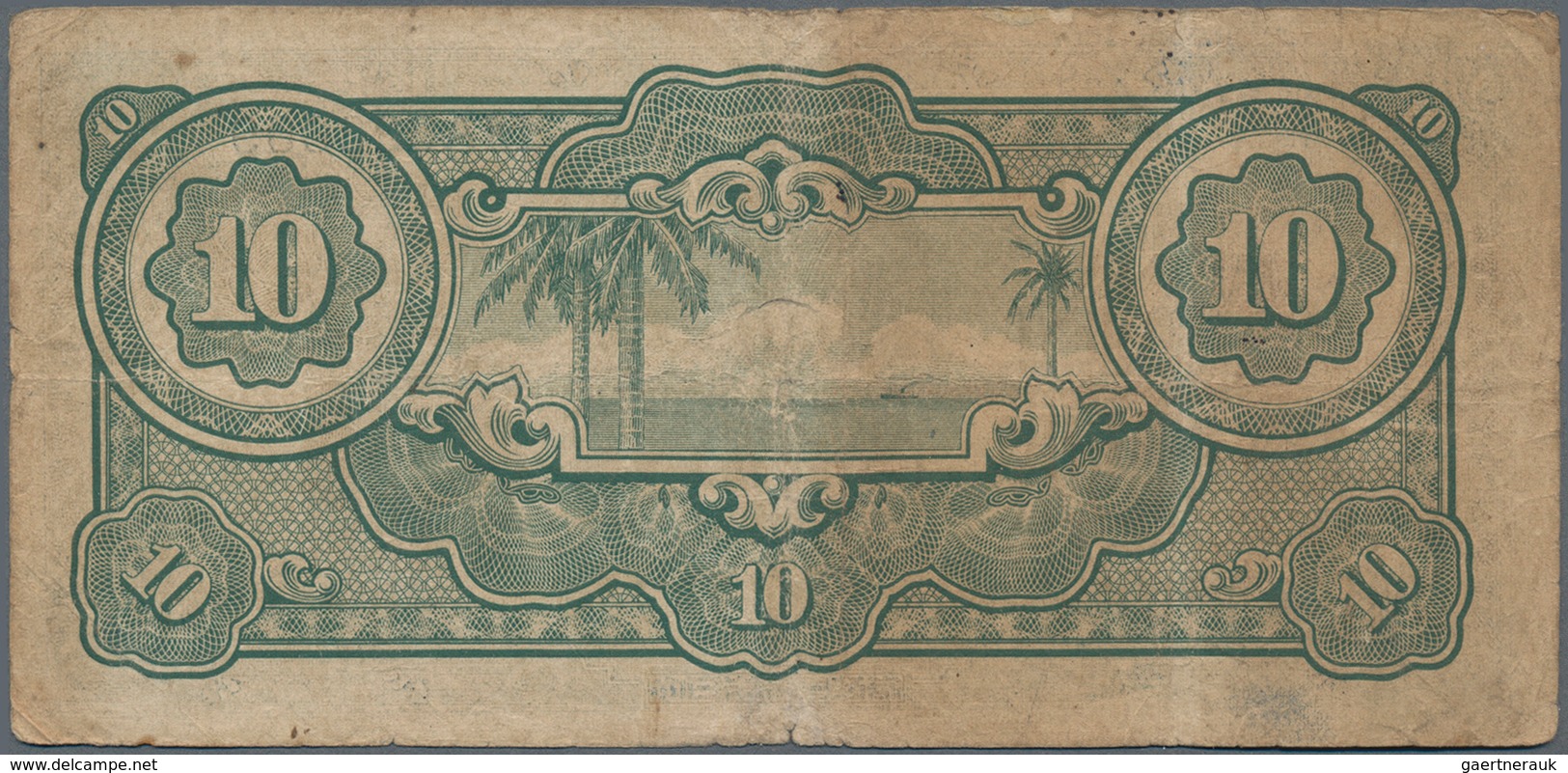 Malaya: The Japanese Government Set With 4 Banknotes 10 Dollars ND(1942-44), P.M7a In F-/F Condition - Maleisië