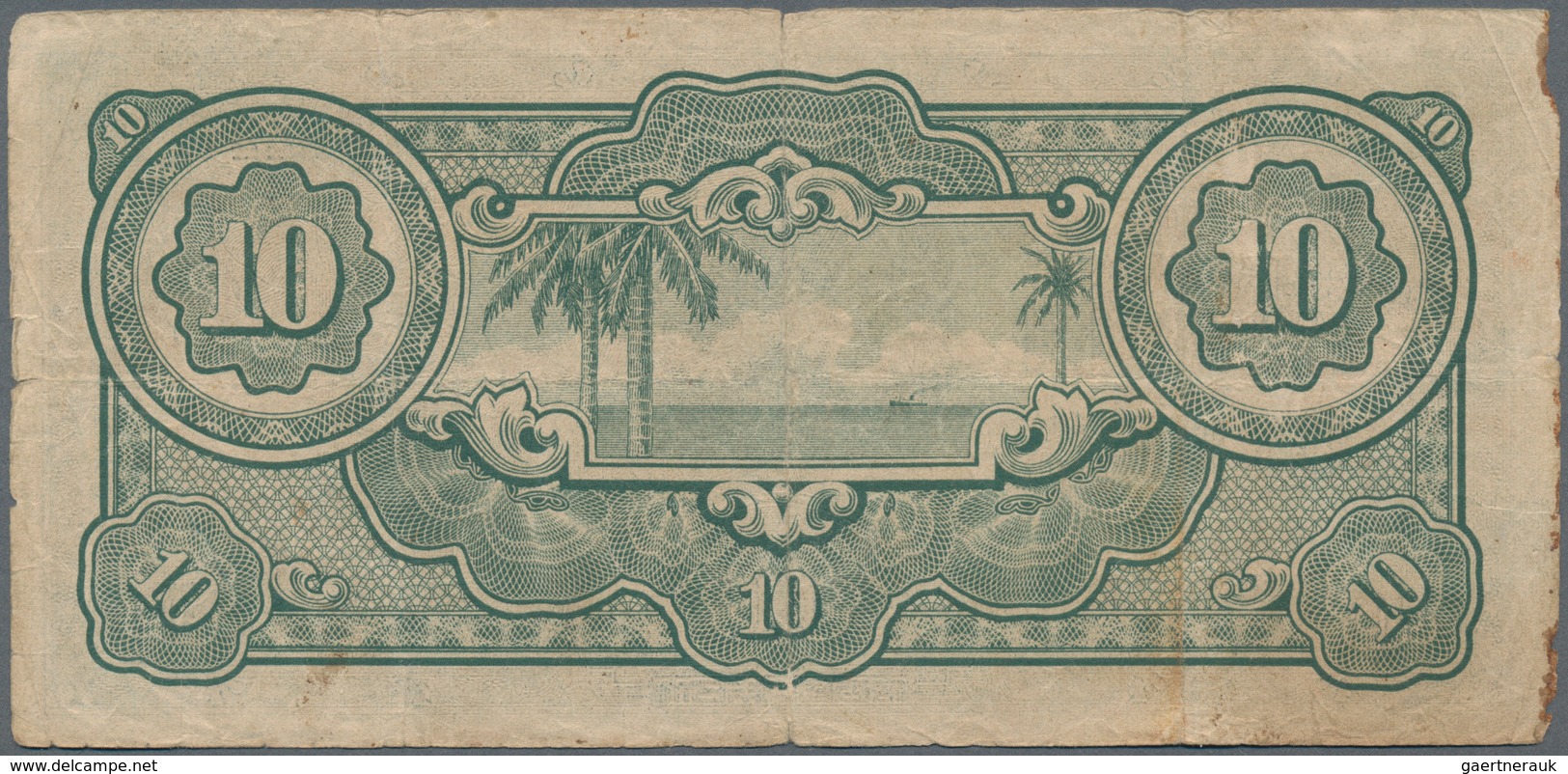 Malaya: The Japanese Government Set With 4 Banknotes 10 Dollars ND(1942-44), P.M7a In F-/F Condition - Malaysie