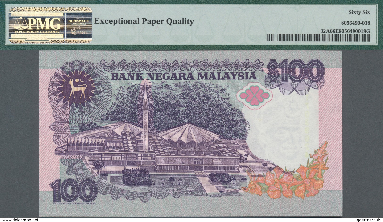Malaysia: Bank Negara Malaysia Set With 3 Banknotes 20 Ringgit ND(1989) P.30 PMG 66 EPQ, 50 Ringgit - Maleisië