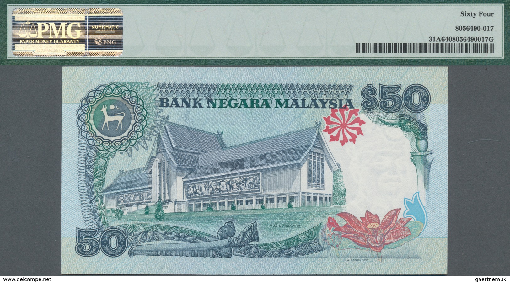 Malaysia: Bank Negara Malaysia Set With 3 Banknotes 20 Ringgit ND(1989) P.30 PMG 66 EPQ, 50 Ringgit - Malaysia