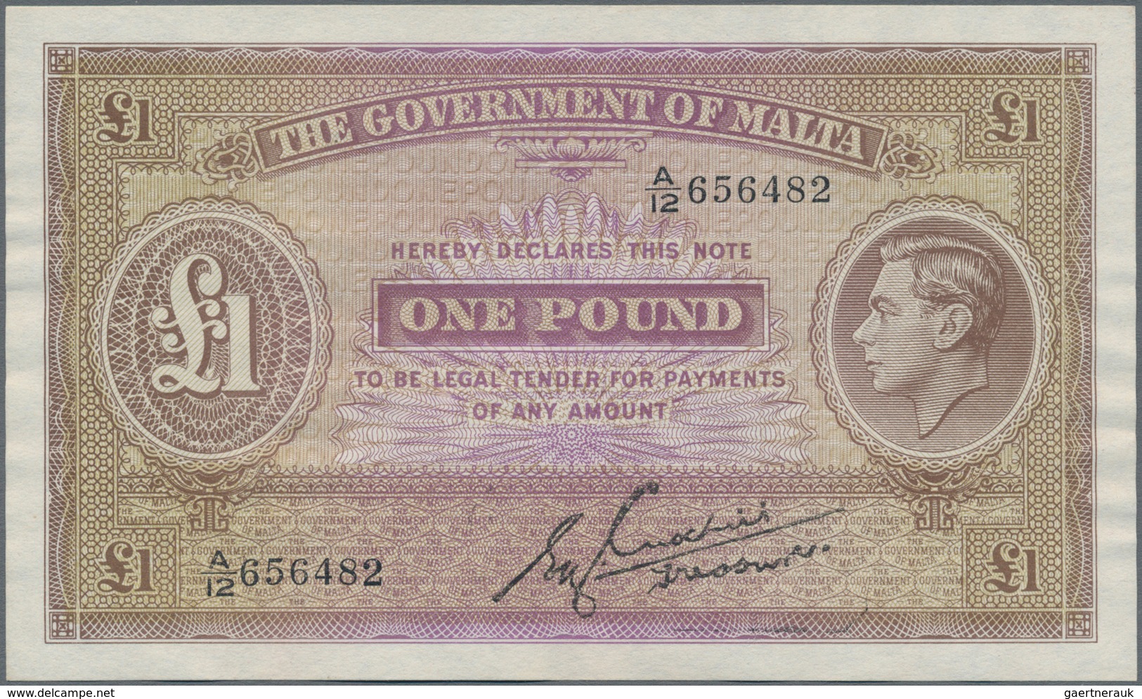 Malta: The Government Of Malta Pair With 10 Shillings ND(1940) P.19 (XF) And 1 Pound ND(1940) With S - Malte