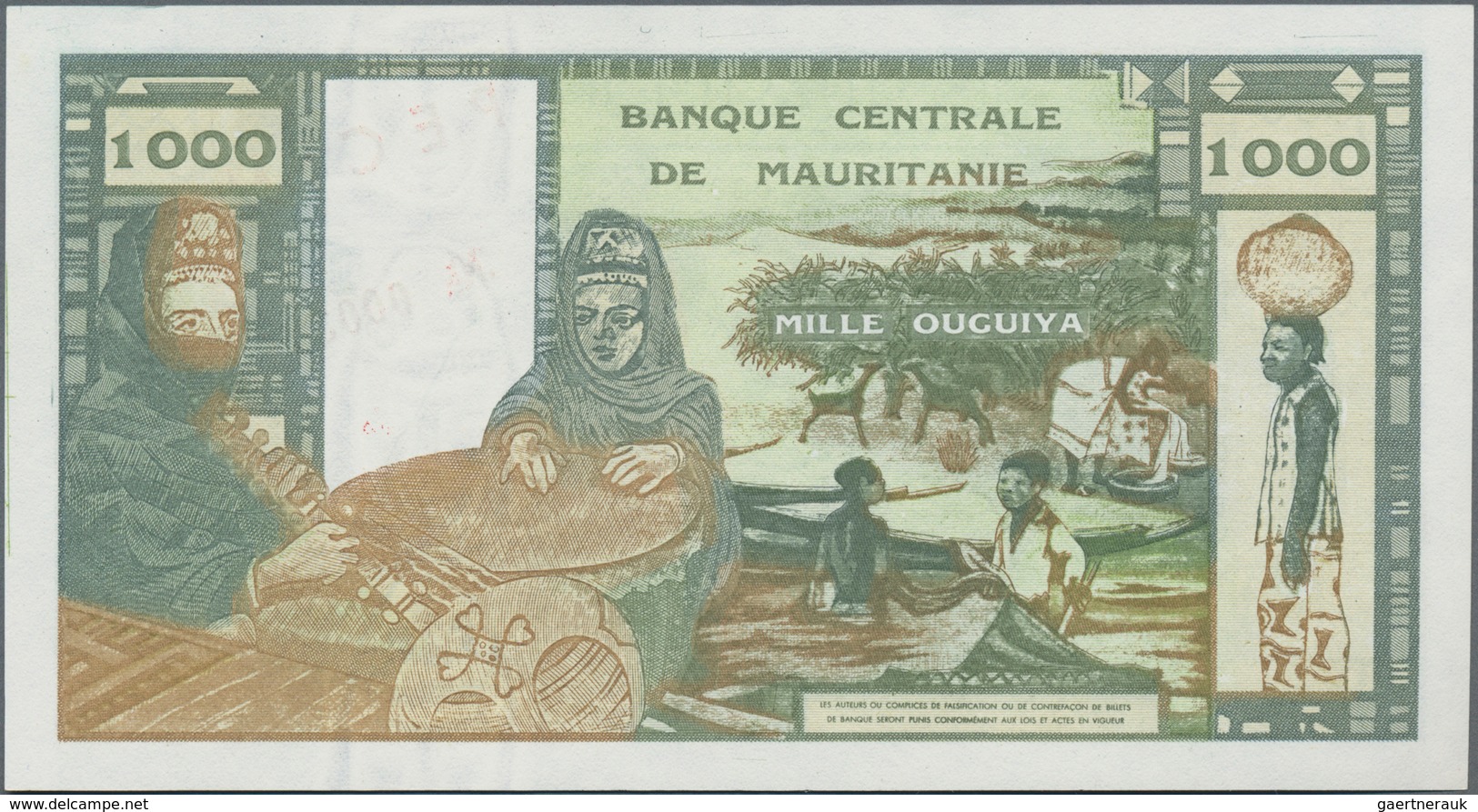 Mauritania / Mauretanien: Banque Centrale De Mauritanie, Rare Set With 100, 200 And 1000 Ouguiya 197 - Mauritania