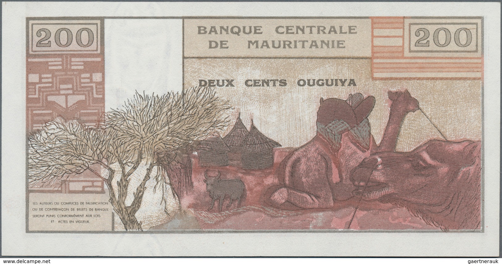 Mauritania / Mauretanien: Banque Centrale De Mauritanie, Rare Set With 100, 200 And 1000 Ouguiya 197 - Mauritanien