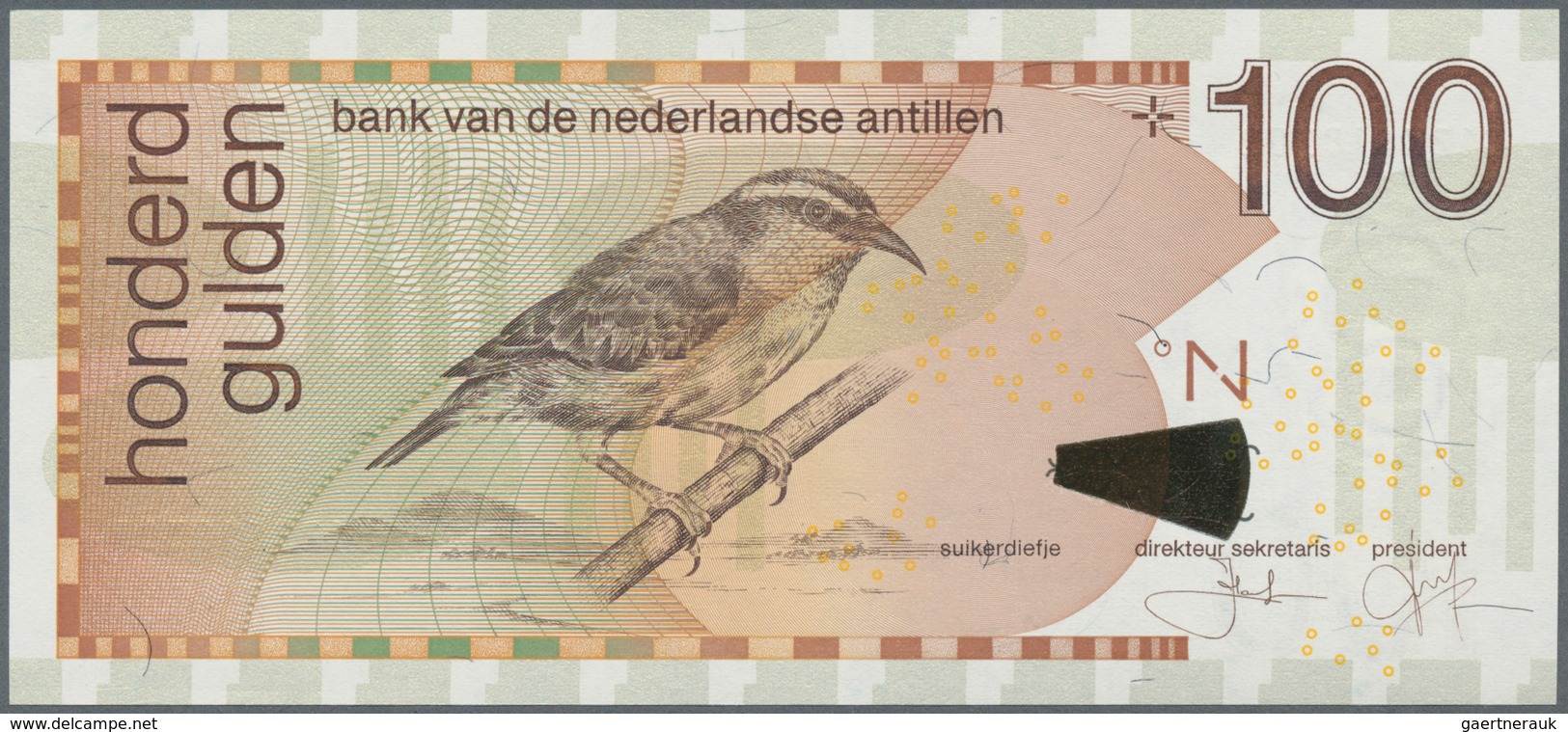 Netherlands Antilles / Niederländische Antillen: Pair With 50 Gulden 2006 P.30d (UNC) And 100 Gulden - Niederländische Antillen (...-1986)