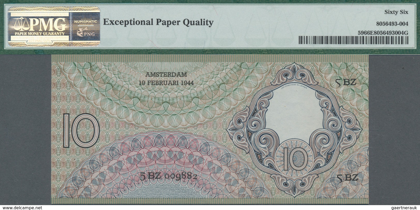 Netherlands / Niederlande: De Nederlandsche Bank Set With 3 Banknotes Containing 10 Gulden 1942 P.56 - Other & Unclassified