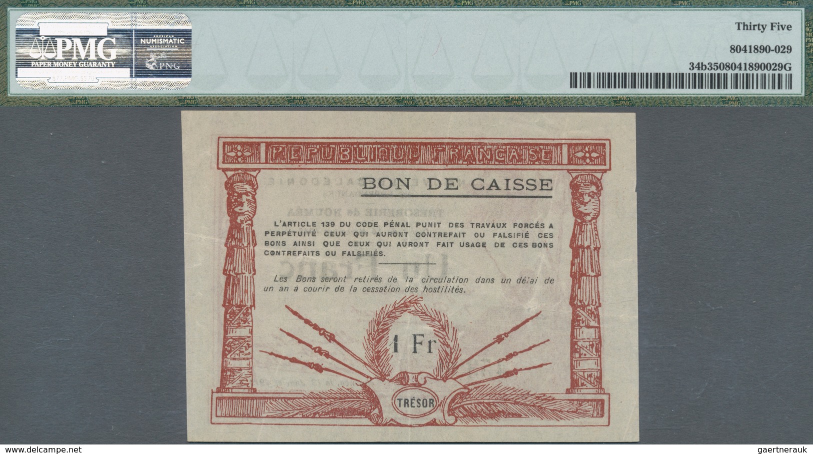 New Caledonia / Neu Kaledonien: Trésorerie De Nouméa, Highly Rare Set With 3 Banknotes Of The 1918-1 - Nouméa (Neukaledonien 1873-1985)