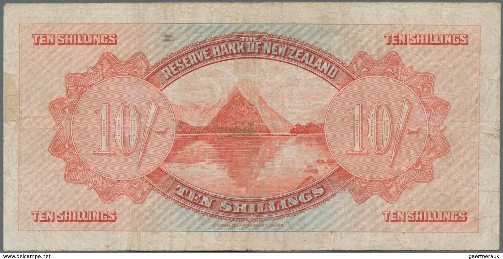 New Zealand / Neuseeland: The Reserve Bank Of New Zealand, Very Nice Set With 10 Shillings, 1 And 5 - Neuseeland