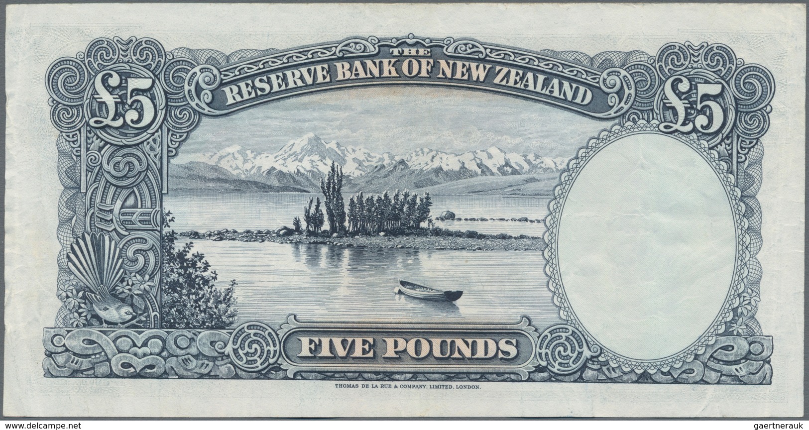 New Zealand / Neuseeland: The Reserve Bank Of New Zealand 5 Pounds ND(1940-67) With Signature Wilson - Nouvelle-Zélande