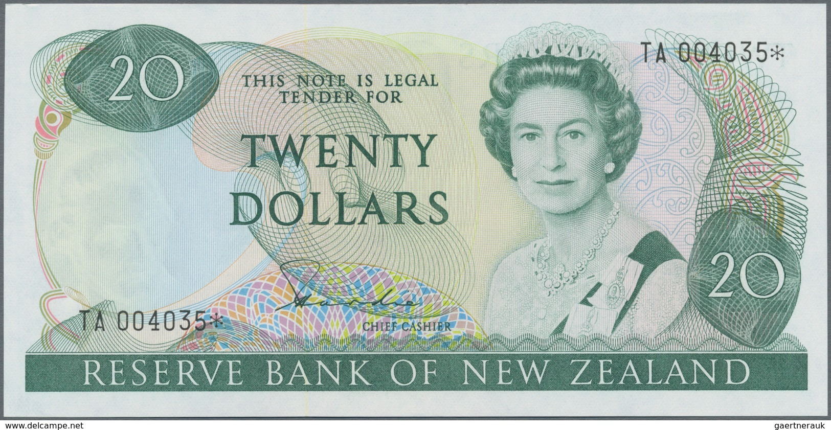 New Zealand / Neuseeland: Reserve Bank of New Zealand very rare set with 8 replacement notes, all wi