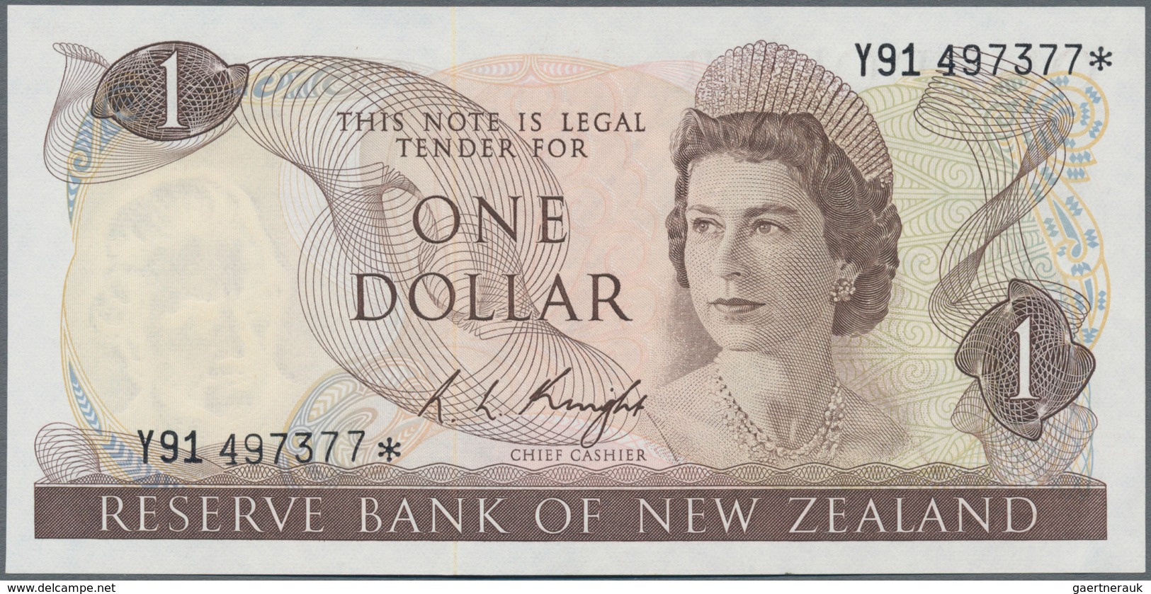 New Zealand / Neuseeland: Reserve Bank of New Zealand very rare set with 8 replacement notes, all wi