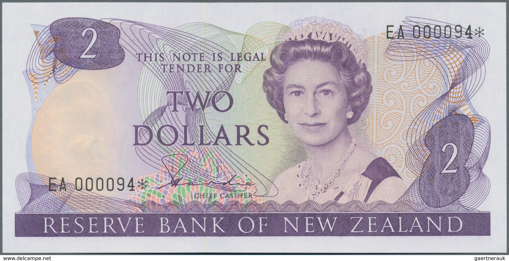 New Zealand / Neuseeland: Reserve Bank of New Zealand very rare set with 8 replacement notes, all wi