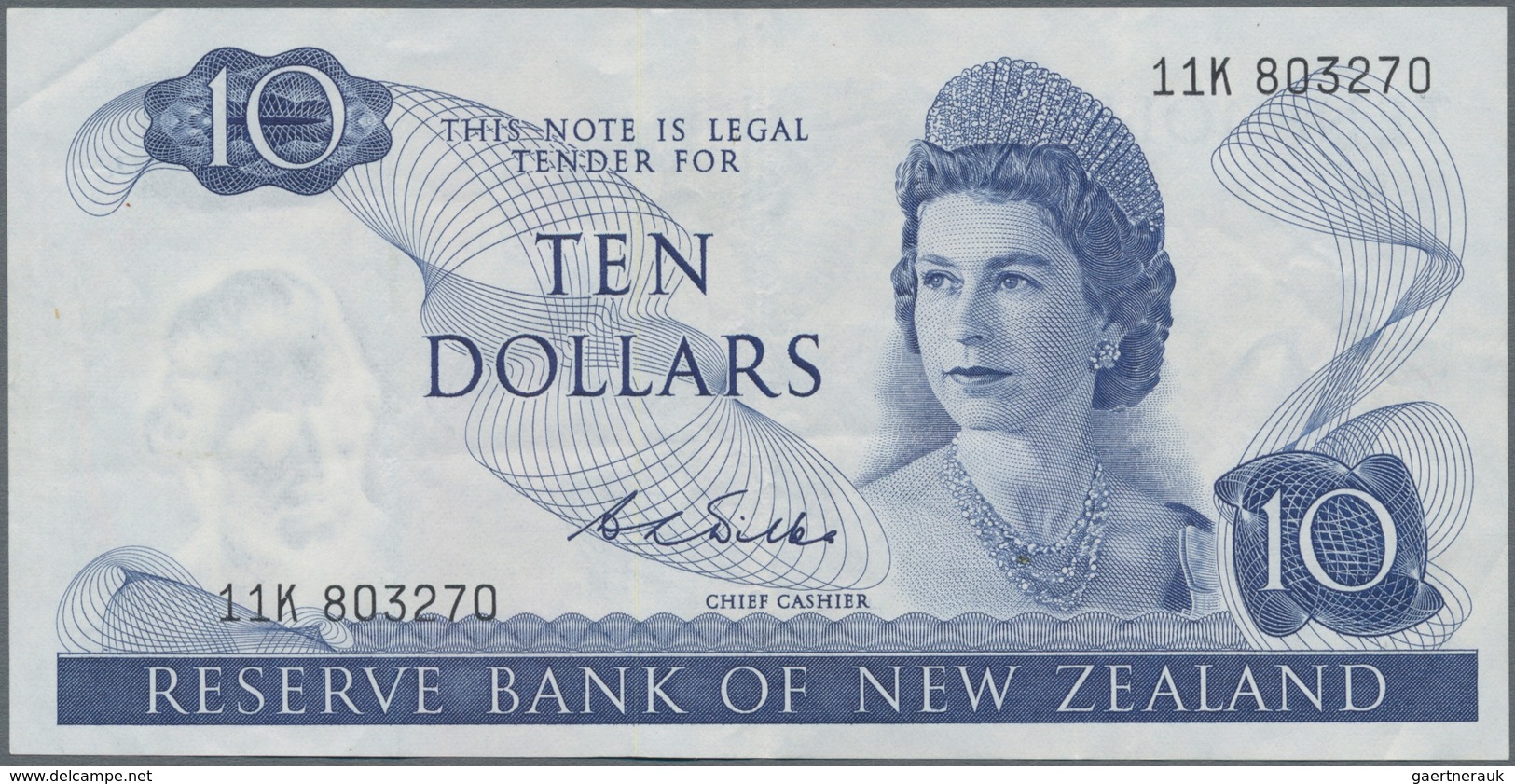 New Zealand / Neuseeland: Reserve Bank Of New Zealand 10 Dollars ND(1968-75), Signature: Wilks, P.16 - Nouvelle-Zélande