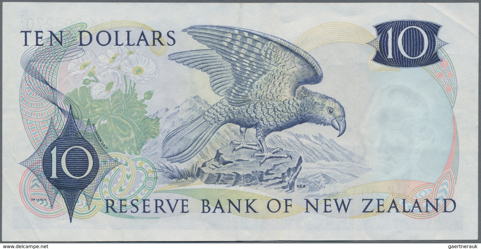 New Zealand / Neuseeland: Reserve Bank Of New Zealand 10 Dollars ND(1968-75), Signature: Wilks, P.16 - New Zealand