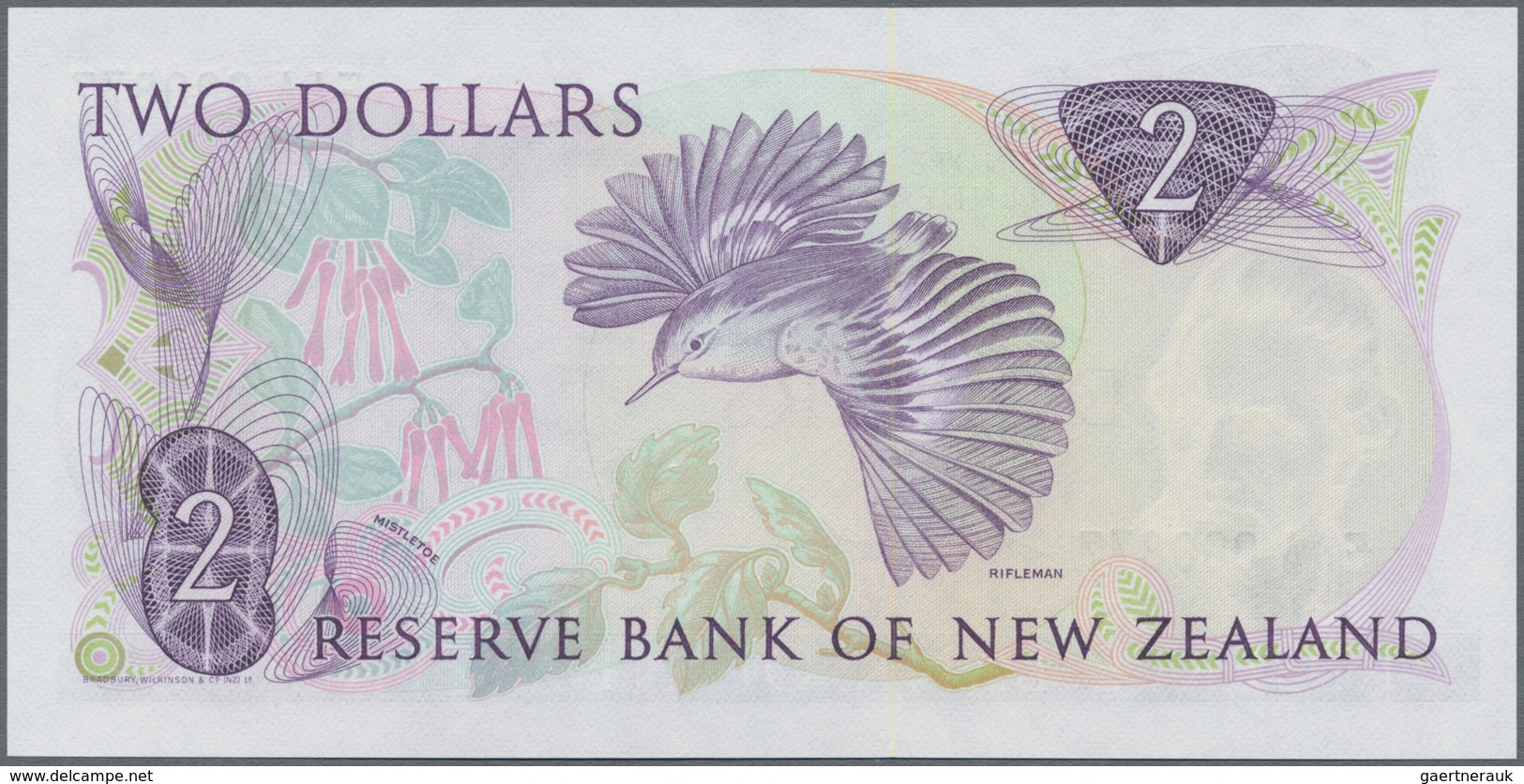 New Zealand / Neuseeland: Reserve Bank of New Zealand, very nice and rare set with 7 banknotes 1, 2,