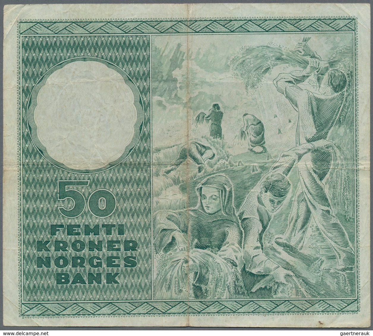 Norway / Norwegen: Norges Bank Set With 4 Banknotes 50 Kroner 1957, 1961 And 1963 P.32 (F/F+) And 10 - Norwegen