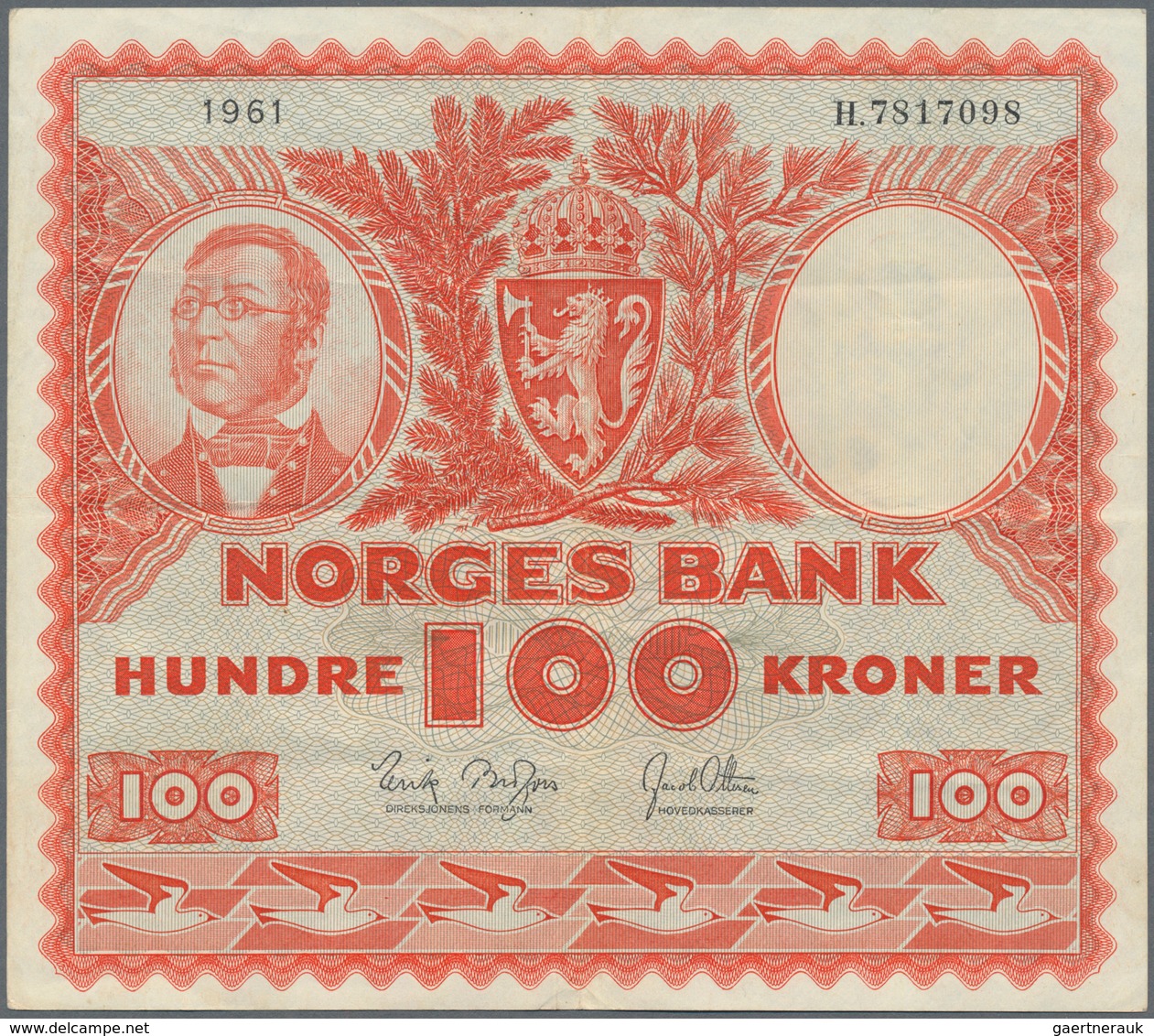 Norway / Norwegen: Norges Bank set with 4 banknotes 50 Kroner 1957, 1961 and 1963 P.32 (F/F+) and 10