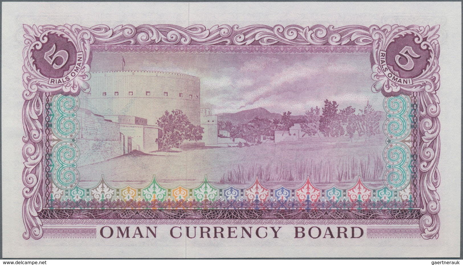 Oman: Oman Currency Board 5 Rials Omani ND(1973), P.11, Highly Rare Note In Almost Perfect Condition - Oman