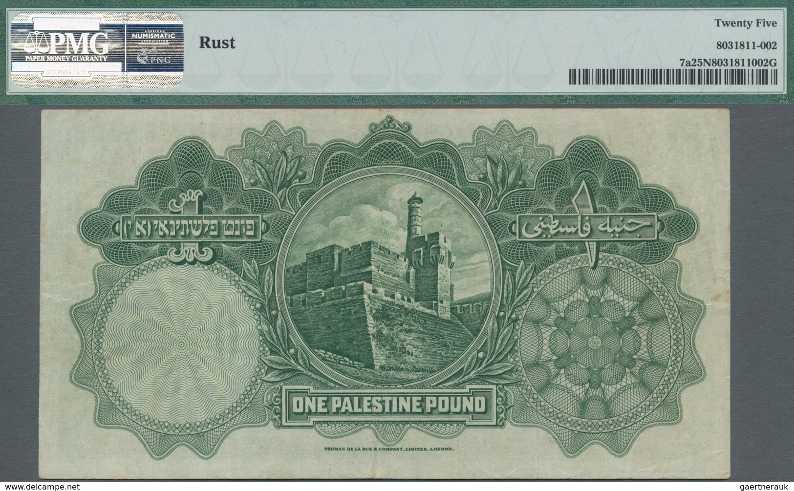 Palestine / Palästina: Palestine Currency Board 1 Pound September 1st 1927, P.7a, Always A Great And - Sonstige – Asien