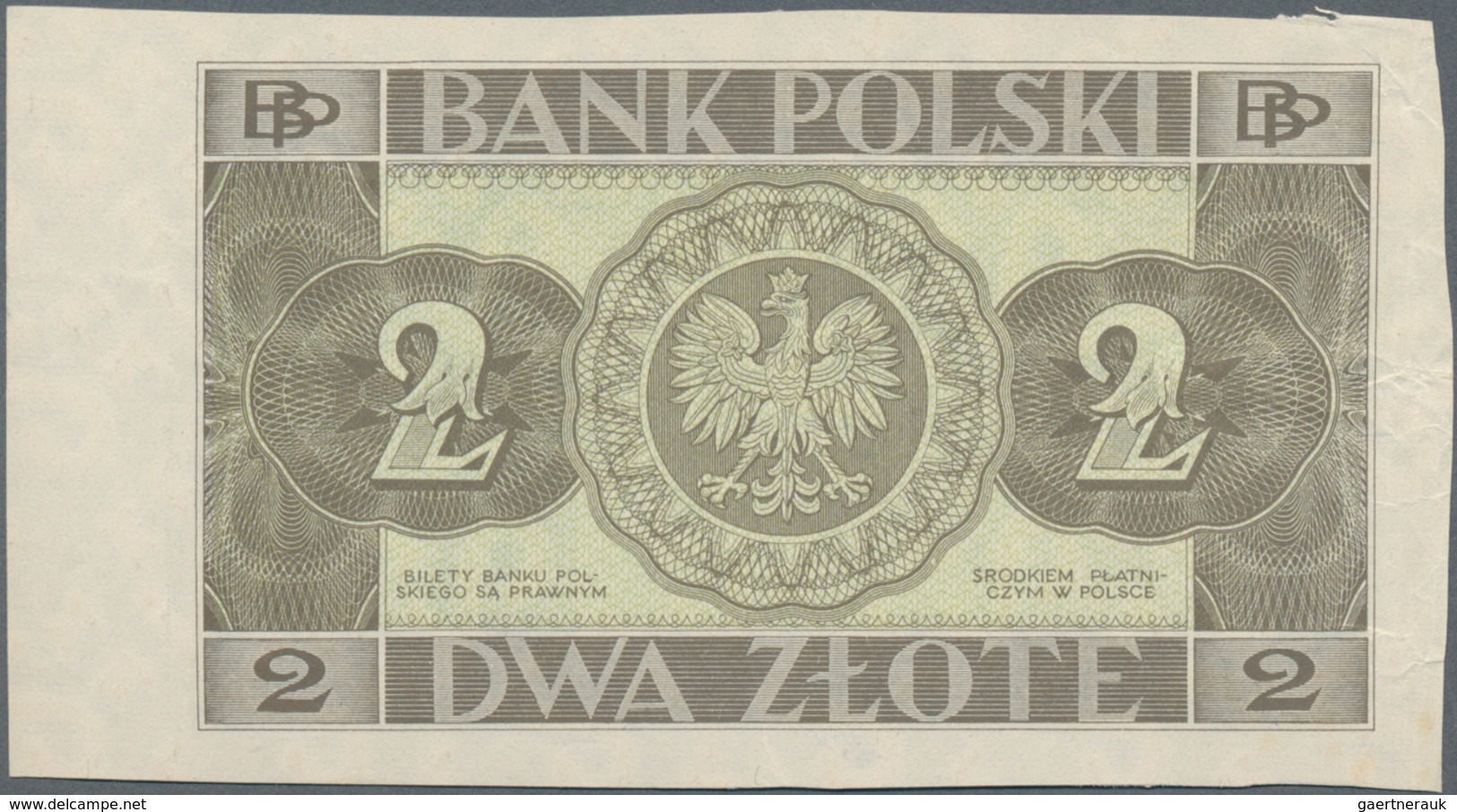 Poland / Polen: Pair With 2 Zlote 1936 Proof Without Underprint And Serial Number P.76p (F+/VF) And - Polen