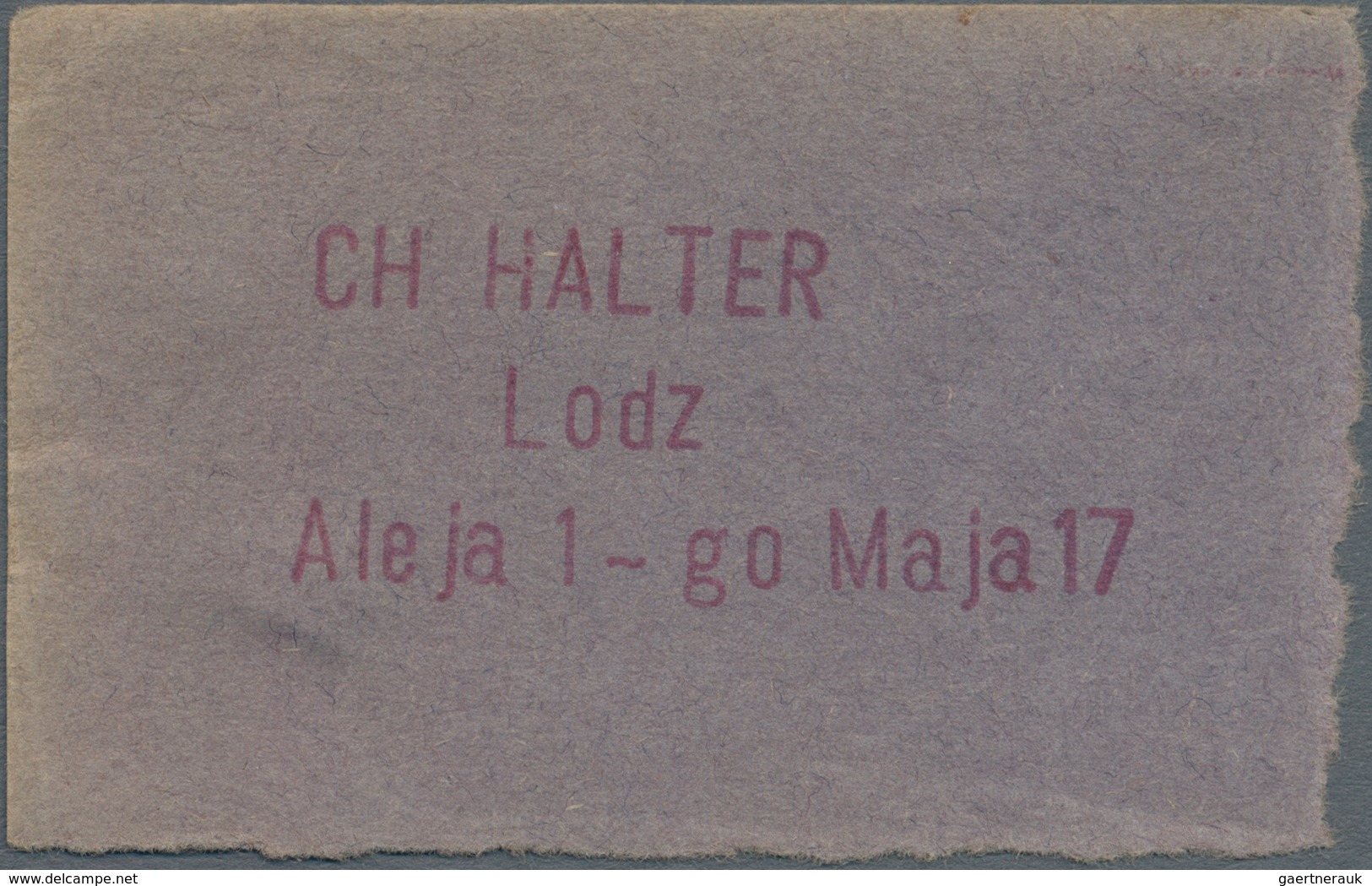 Poland / Polen: Lodz – CH. Halter 145 Mk NI, P.NL (Podczaski R-206) In UNC Condition. Rare! - Polen