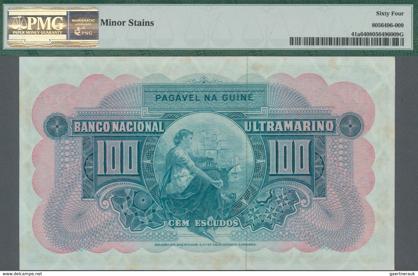 Portuguese Guinea  / Portugiesisch Guinea: Banco Nacional Ultramarino Pair With 50 Escudos 1964 P.40 - Guinea
